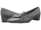 David Tate Retro (gray Suede/patent) Women's 1-2 Inch Heel Shoes