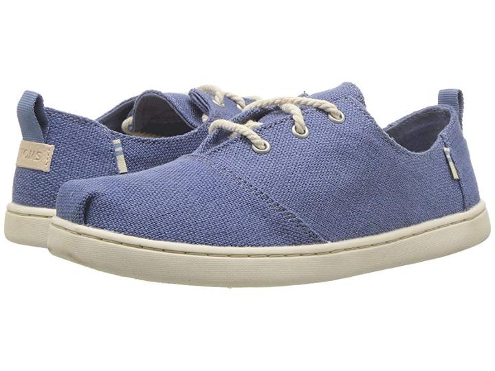 Toms Kids Lumin (little Kid/big Kid) (infinity Blue Heritage Canvas) Girl's Shoes