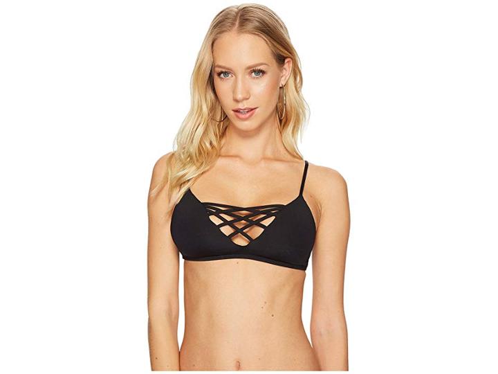 L*space Jaime Top (black) Women's Swimwear