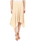 Mod-o-doc Tonal Tencel Stripe Handkerchief Stripe Skirt (beach Grass) Women's Skirt