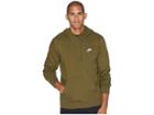 Nike Club Fleece Pullover Hoodie (olive Canvas/olive Canvas/white) Men's Fleece