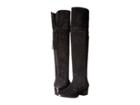 Frye Clara Tassel Over-the-knee (black Oiled Suede) Women's Boots