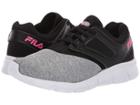 Fila O-ray Running (monument Heather/black/knockout Pink) Women's Shoes