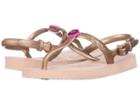 Havaianas Kids Freedom Sandals (toddler/little Kid/big Kid) (ballet Rose) Girls Shoes