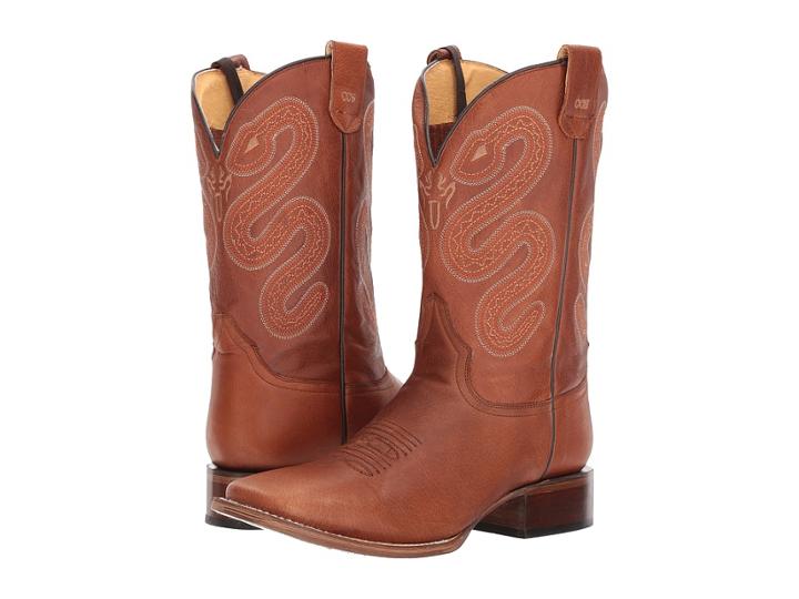 Roper Pierce (brown Leather Vamp) Cowboy Boots
