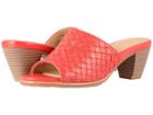 Trotters Corsa (red Woven Leather) Women's 1-2 Inch Heel Shoes