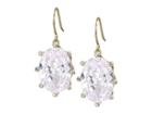 Kate Spade New York Shine On Oval Drop Earrings (clear/gold) Earring