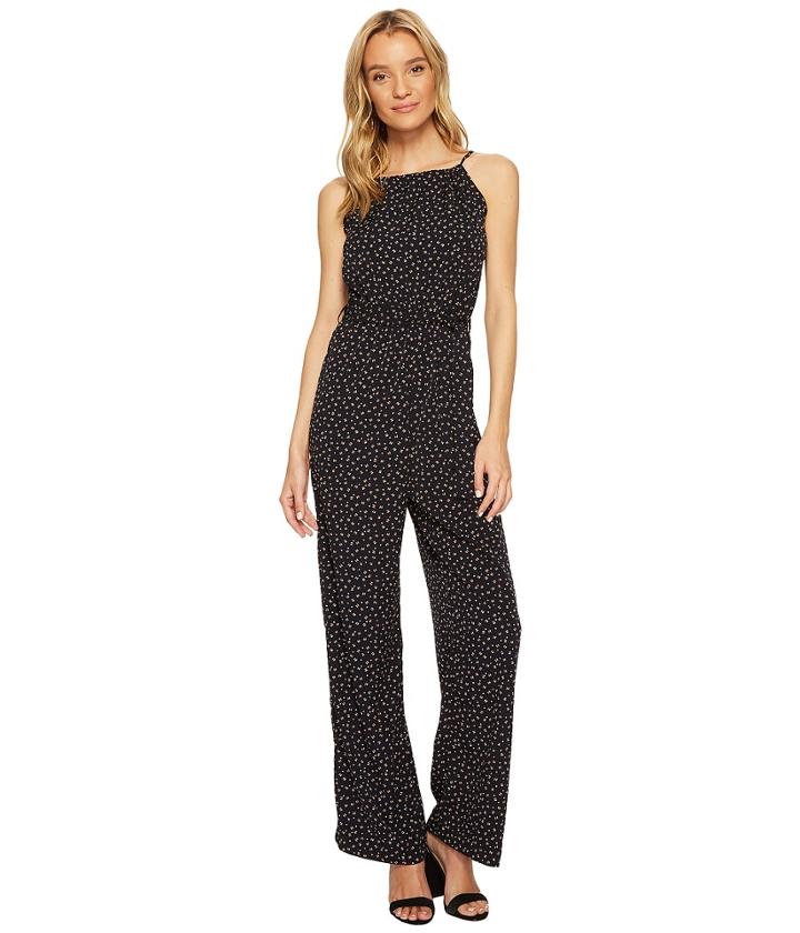 Bishop + Young Belted Jumper (navy Print) Women's Jumpsuit & Rompers One Piece