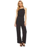 Bishop + Young Belted Jumper (navy Print) Women's Jumpsuit & Rompers One Piece