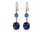 Kate Spade New York Bright Ideas Linear Asymmetrical Drop Earrings (blue Multi) Earring
