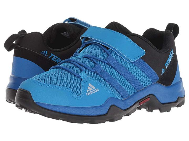 Adidas Outdoor Kids Terrex Ax2r Cf (little Kid/big Kid) (black/blue Beauty/black) Boys Shoes