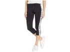 Juicy Couture Juicy Compression Crop Leggings (pitch Black) Women's Casual Pants