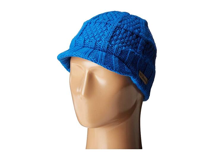 Columbia Adventure Ride Visor Beanie (youth) (super Blue) Beanies