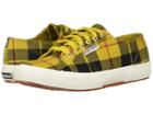 Superga 2750 Tartan W (yellow Plaid) Women's Lace Up Casual Shoes