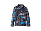 Spyder Kids Limitless Camo Zip T-neck (big Kids) (camo Distress Turkish Sea/black) Boy's Long Sleeve Pullover