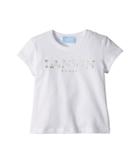 Lanvin Kids Star Logo T-shirt (toddler/little Kids) (white/gold) Girl's T Shirt