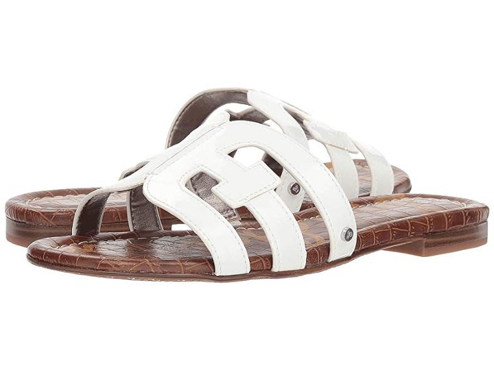 Sam Edelman Bay (bright White Patent) Women's Slide Shoes