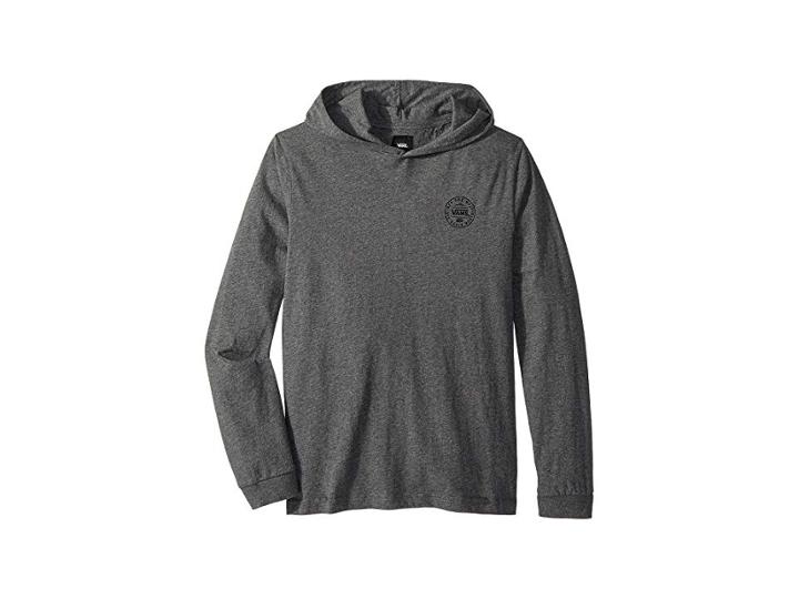 Vans Kids Doren Hooded Knit (big Kids) (asphalt Heather) Boy's Clothing