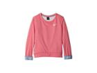 Nike Kids Dry Studio Pullover (little Kids/big Kids) (pink Nebula/heather/ashen Slate/white) Girl's Clothing