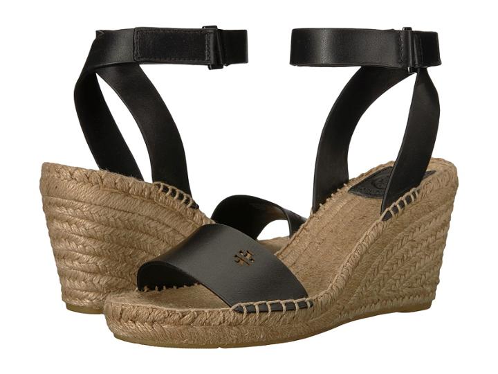 Tory Burch Bima 2 90mm Wedge Espadrille (perfect Black) Women's Shoes
