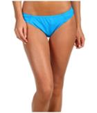 Tommy Bahama Pearl Solids Side Shirred Hipster Bottom (peacock Blue) Women's Swimwear