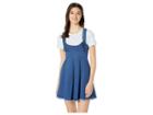 Bcbgeneration Overall Woven Casual Dress (medium Wash) Women's Clothing