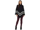 Pendleton Fringed Poncho (black Multi) Women's Sweater
