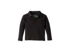 Chaser Kids Polo Shirt With Front Pocket (toddler/little Kids) (true Black) Boy's Long Sleeve Pullover