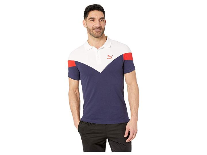 Puma Iconic Mcs Polo (peacoat) Men's Short Sleeve Pullover