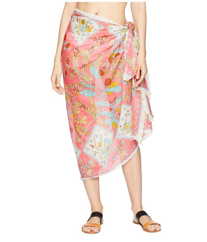 Echo Design Coral Sea Pareo Wrap (coral) Scarves