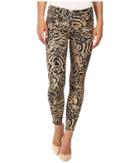 7 For All Mankind The Ankle Skinny In Royal Leopard (royal Leopard) Women's Jeans