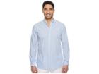 Polo Ralph Lauren Poplin Long Sleeve Sport Shirt (azure Blue/white) Men's Clothing