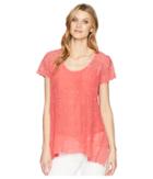Johnny Was Darla Tunic (passion Fruit) Women's Blouse