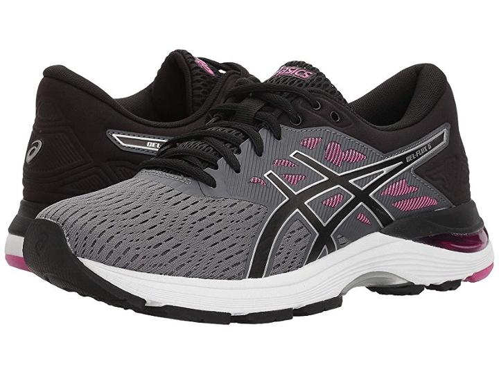 Asics Gel-flux 5 (carbon/black/fuchsia) Women's Running Shoes