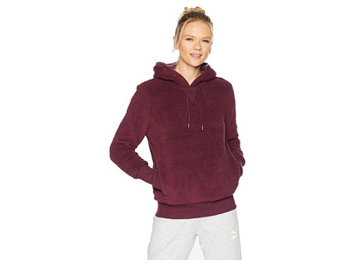 Puma Downtown Pullover Hoodie (fig) Women's Sweatshirt