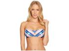 Trina Turk Moonlight Tie-dye Molded Cup Bandeau (midnight) Women's Swimwear