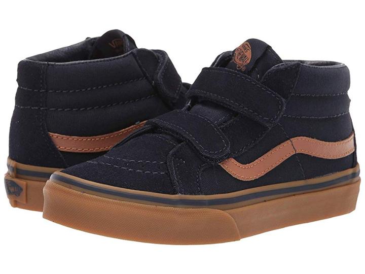 Vans Kids Sk8-mid Reissue V (little Kid/big Kid) ((suede) Sky Captain/gum) Boys Shoes