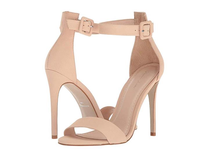 Massimo Matteo Open Toe Strap Pump (crema) High Heels