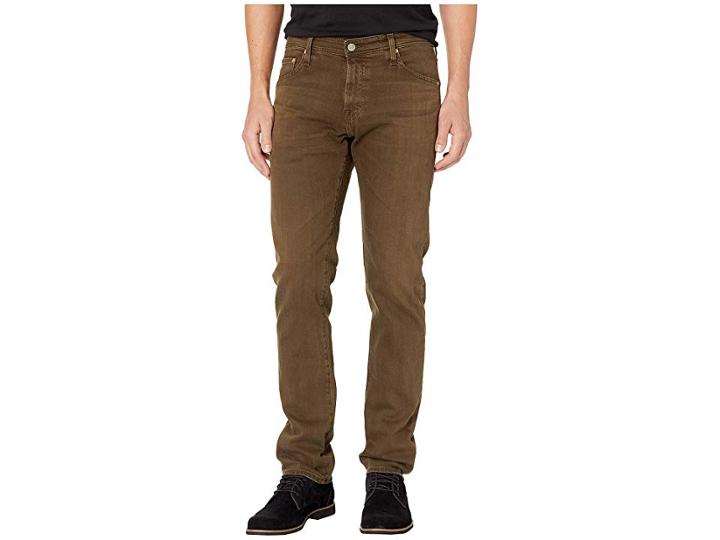 Ag Adriano Goldschmied Tellis Modern Slim Leg Dsd Denim Pants In 7 Years Winter Moss (7 Years Winter Moss) Men's Jeans