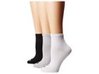 Sperry Ankle Socks 3-pack (black Assorted) Women's No Show Socks Shoes