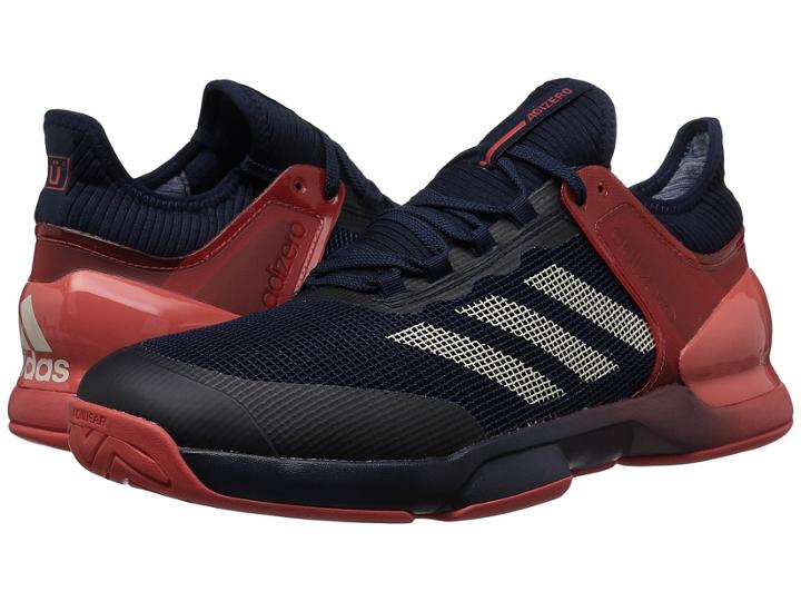 Adidas Adizero Ubersonic 2 (navy/ecru Tint/scarlet) Men's Tennis Shoes