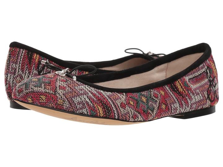 Sam Edelman Felicia (red Multi Navajo Weave Fabric) Women's Flat Shoes