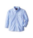 Tommy Hilfiger Kids Vineyard End On End Shirt (toddler/little Kids) (summit Blue) Boy's Long Sleeve Button Up