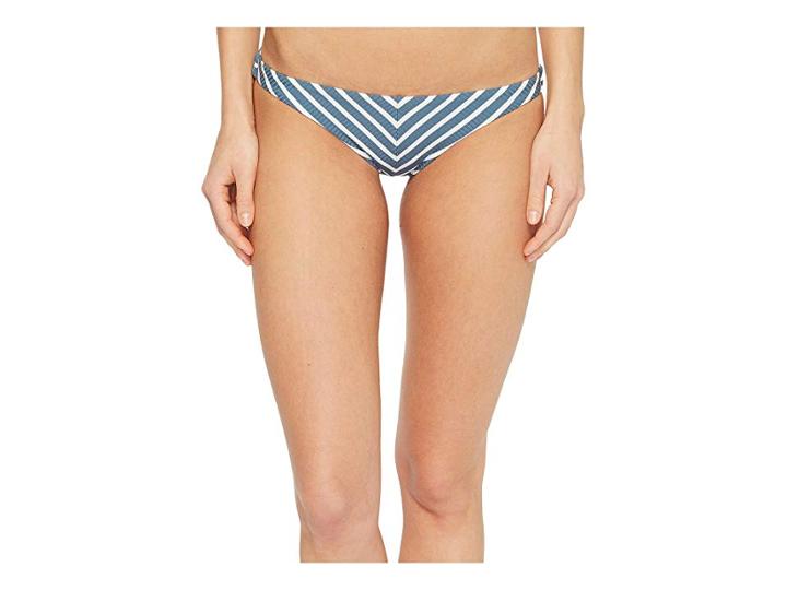 Vitamin A Swimwear Tulum Bottom (marin Stripe Grey) Women's Swimwear