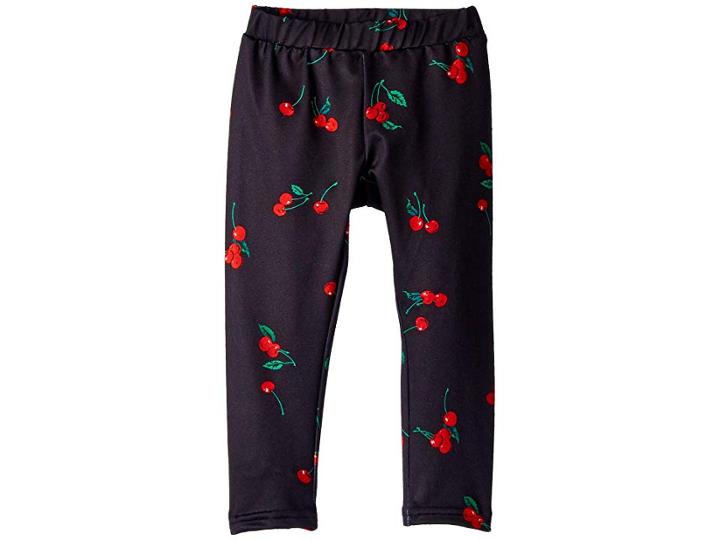 Polo Ralph Lauren Kids Cherry-print Jersey Leggings (toddler) (black/red Multi) Girl's Casual Pants