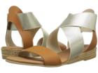 Andre Assous Malta (cuero/platino Nappa/elastic) Women's Sandals
