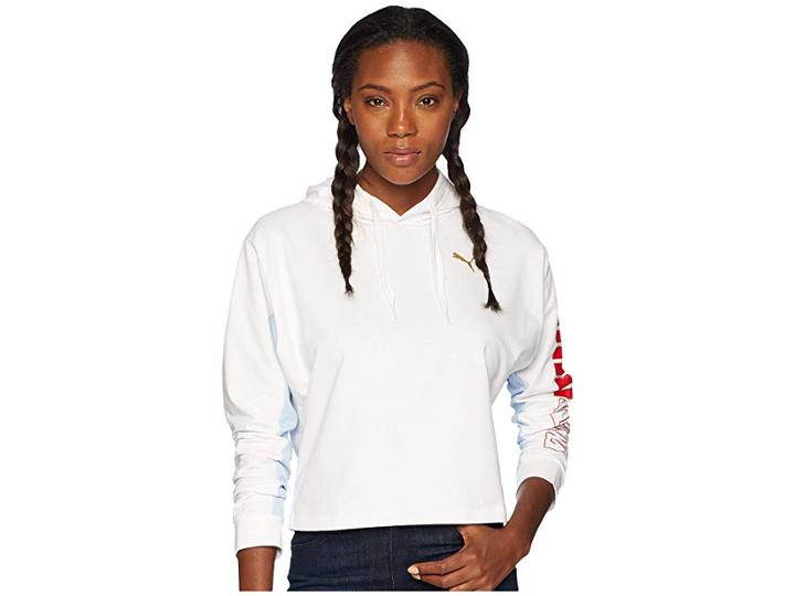 Puma Modern Sport Hoodie (white) Women's Sweatshirt