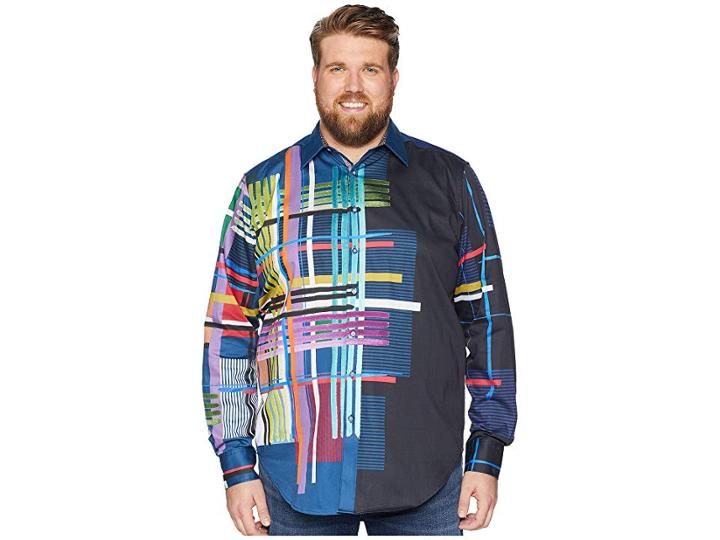 Robert Graham Big Tall Robinson Sports Shirt (multi (big)) Men's Clothing