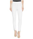 Hue Ankle Zip Simply Stretch Skimmer (white) Women's Casual Pants