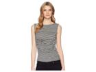 B Collection By Bobeau Rory Ruched Tank Top (black Stripe) Women's Sleeveless